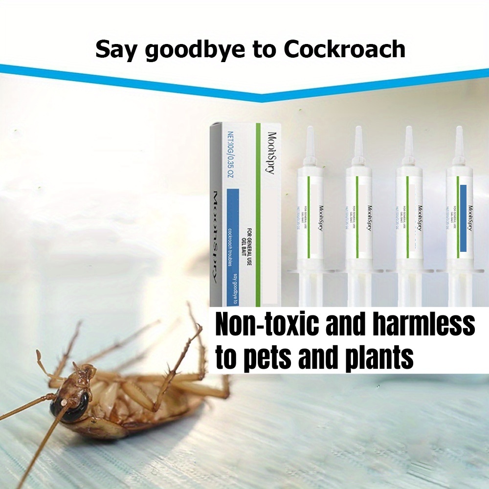 Home Creation Bathroom - 4 Tubes Cockroach Attractant Bait Gel,