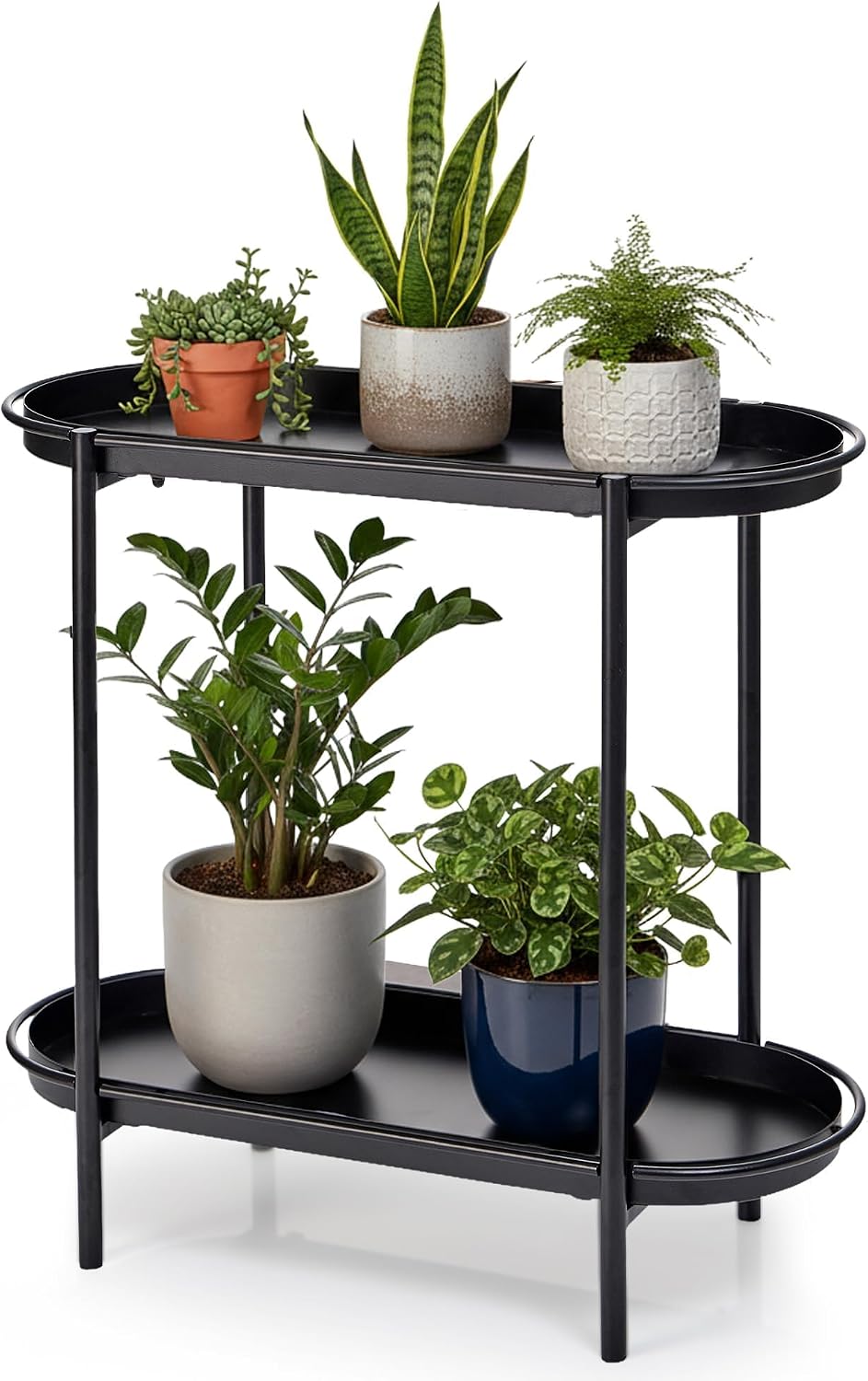 Home Essentials Bathroom Rack - Large Metal 2-Tier Multi-Purpose Stand –