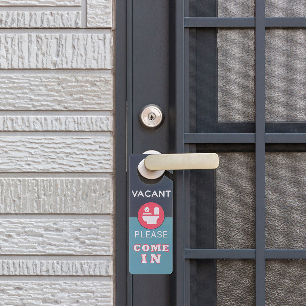 Home Bathroom Occupied Sign - 2Pcs Bathroom Door Signs Double-Sided Restroom