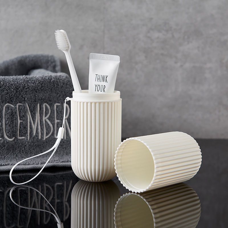 Home Goods Bathroom Storage - Portable Travel Toothbrush Box Vertical Striped