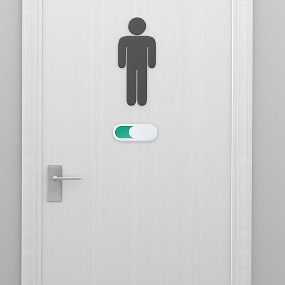 Home Bathroom Occupied Sign - 7Pcs Door Sign Sliding Vacant Occupied