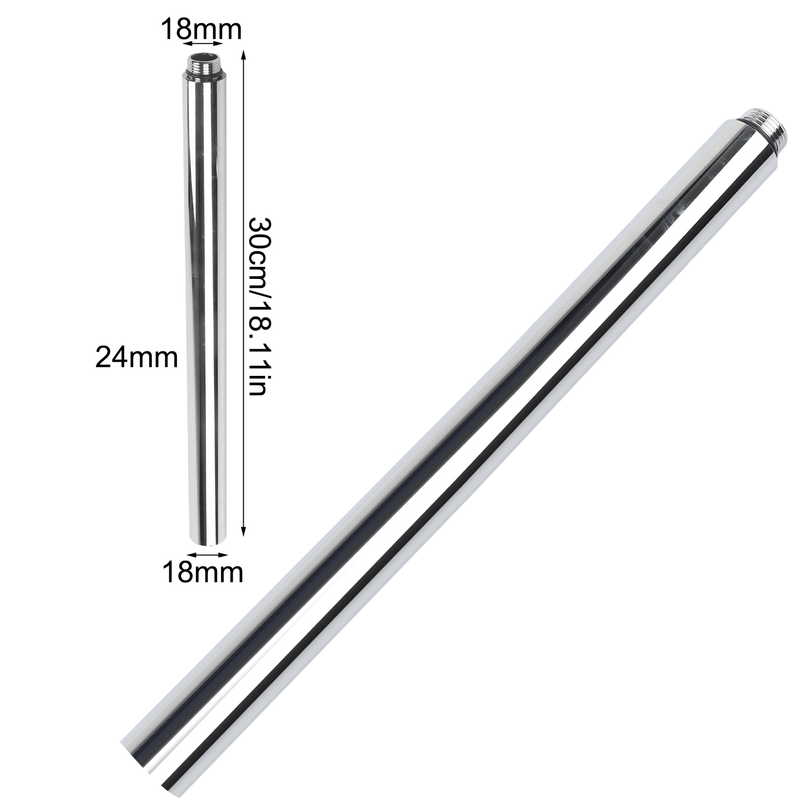 Home Bathroom Taps - 30cm Shower Extender Bathtub Shower System