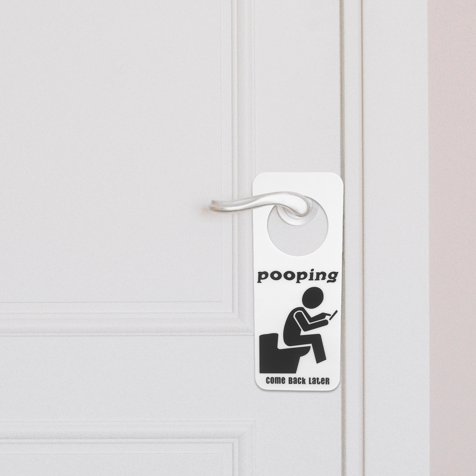 Home Bathroom Occupied Sign - Bathroom Hanging Door Sign Signs for