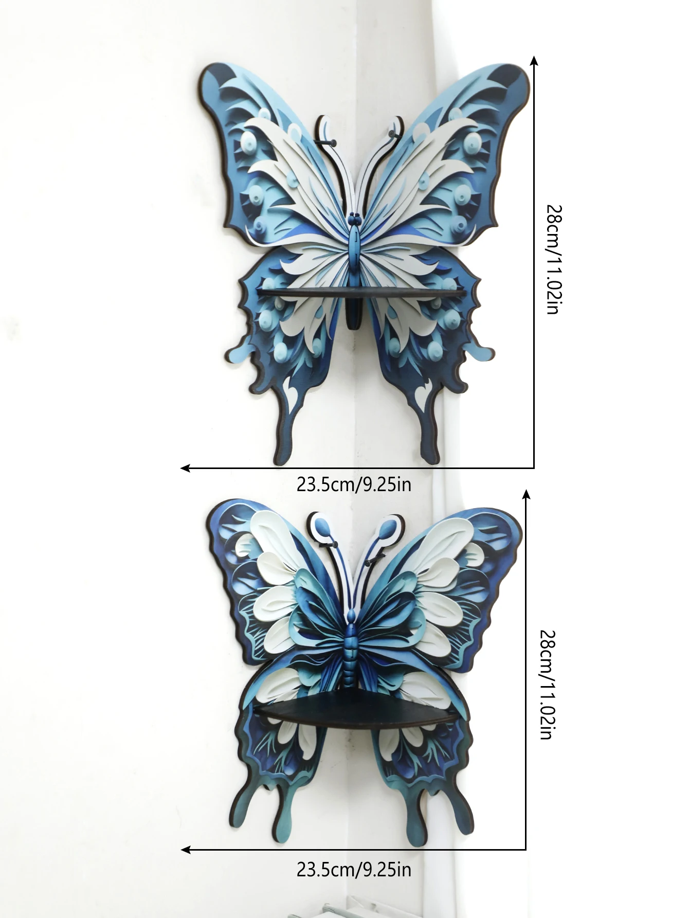 Three Color Butterfly Crystal  - Home Essentials Bathroom Rack ulasan dan harga