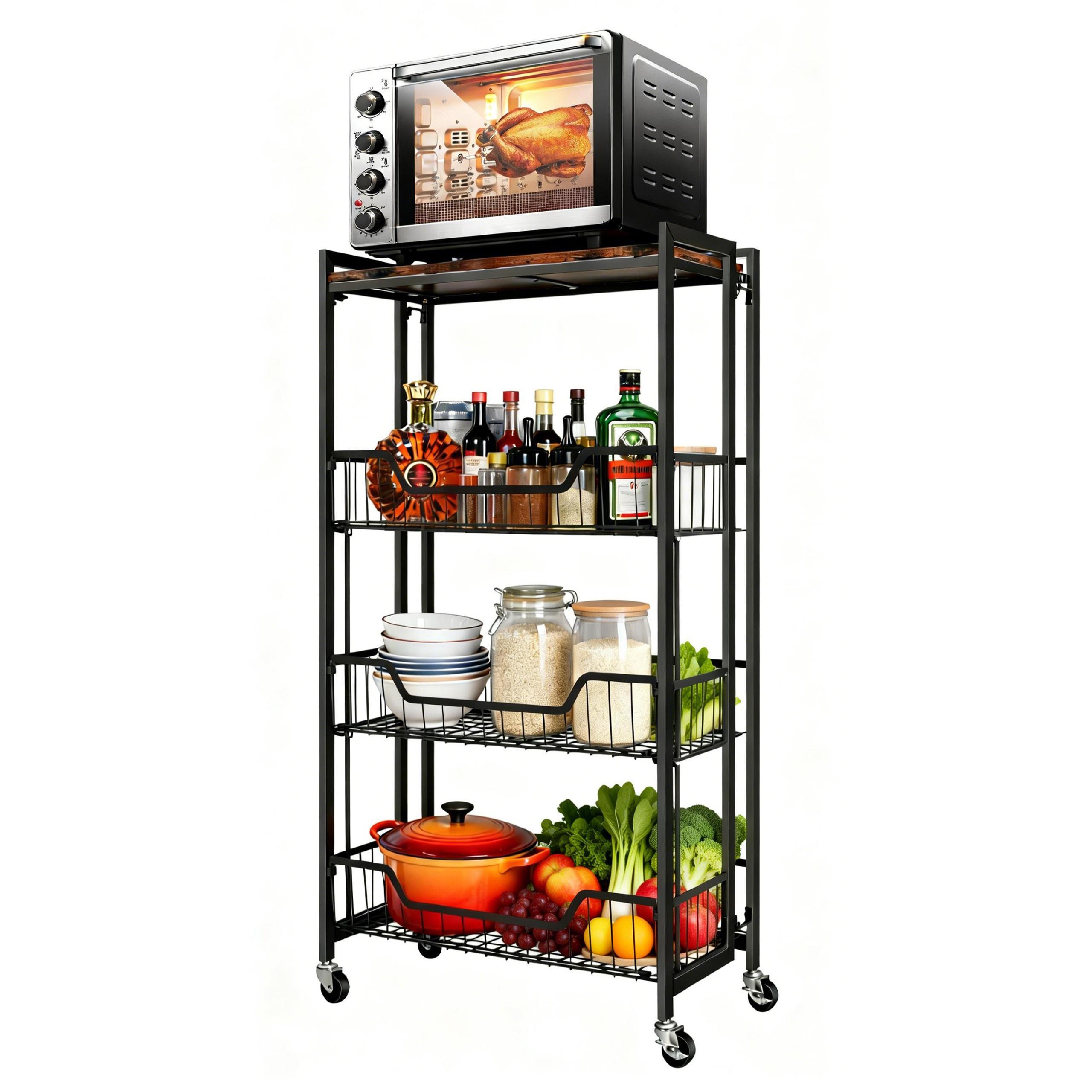 Extra Large 4-Tier Foldable St - Home Essentials Bathroom Rack ulasan dan harga
