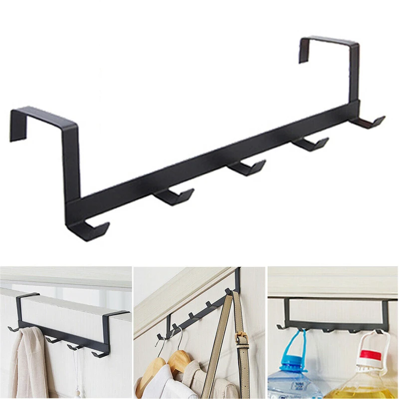 Hooks Over The Door 5 Hooks Ho - Home Creation Bathroom ulasan dan harga
