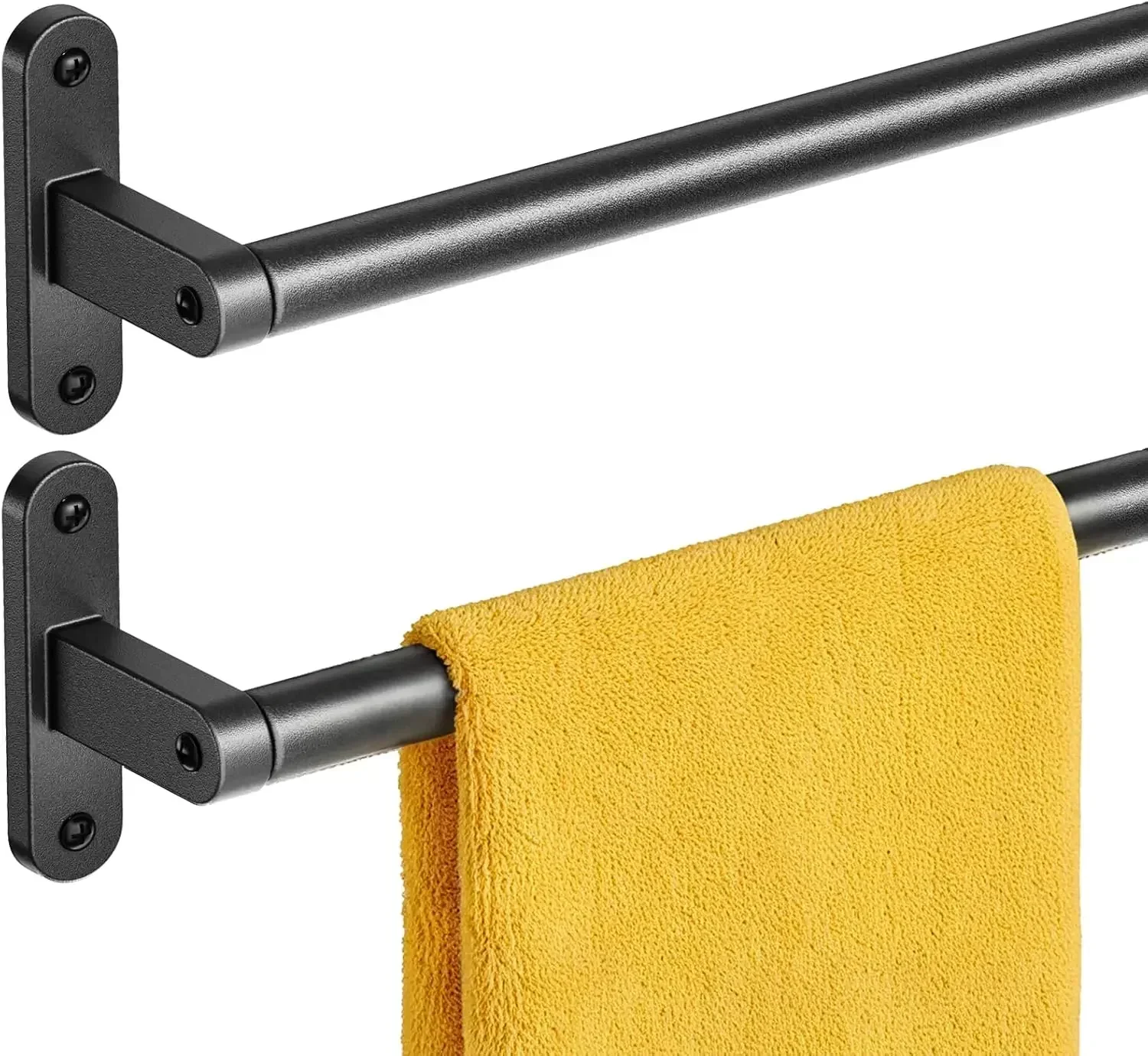 Matte Black Towel Rack for Bat - Home Essentials Bathroom Rack ulasan dan harga
