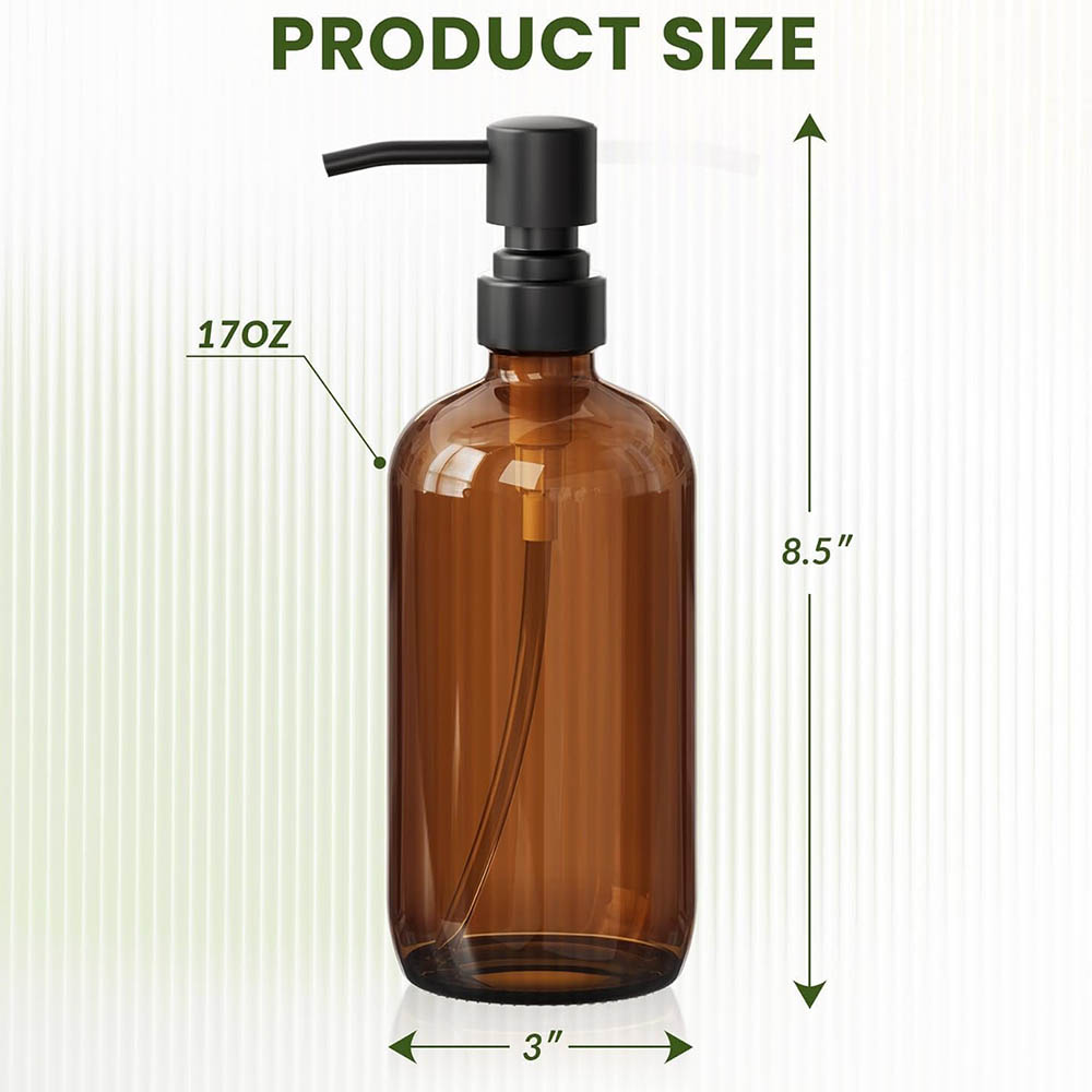 Amber Glass Soap Dispenser wit - Glass Soap Dish ulasan dan harga
