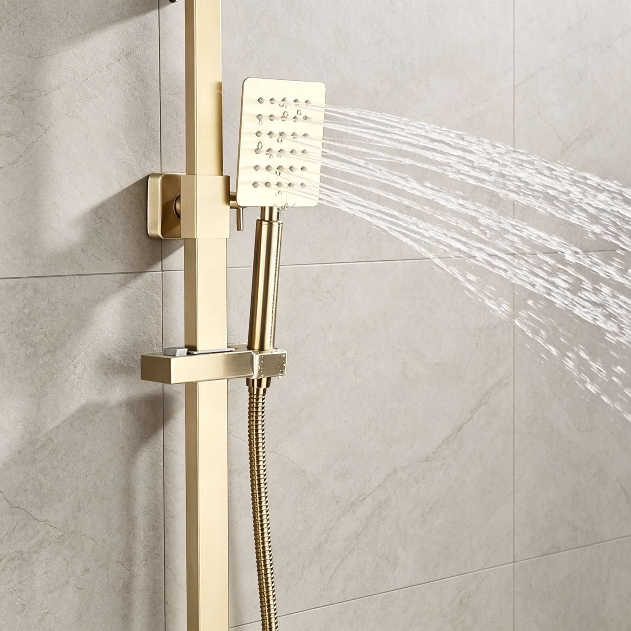 Gold shower set stainless stee - Home Bathroom Set ulasan dan harga