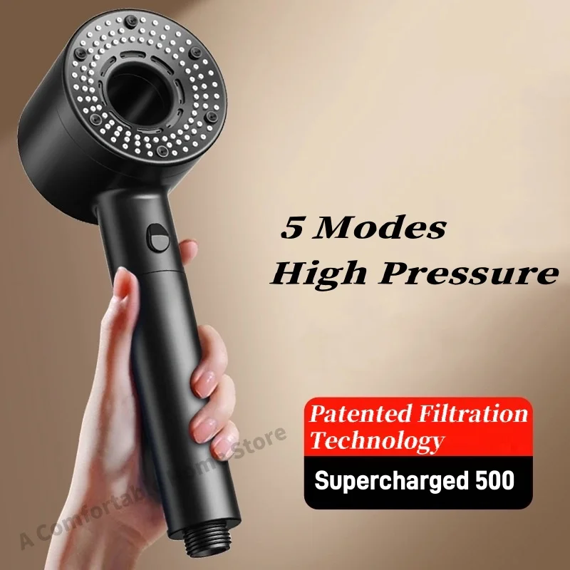 5 Modes Shower Head High Press - Home Bathroom Upgrades ulasan dan harga