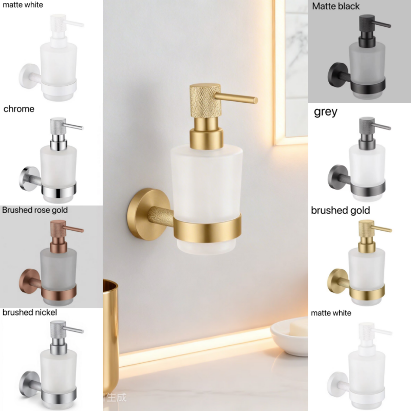 Brushed Nickel Brass Knurled W - Glass Soap Dish ulasan dan harga