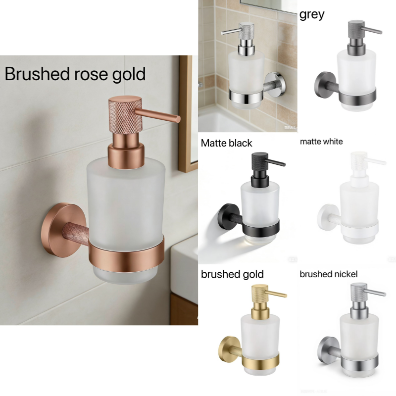 Brushed Nickel Brass Knurled W - Glass Soap Dish ulasan dan harga
