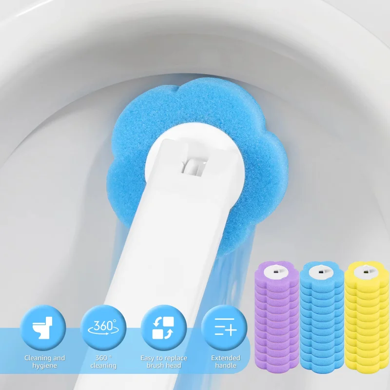 12/18Pcs Toilet Brush With Dis - Home Bathroom Upgrades ulasan dan harga