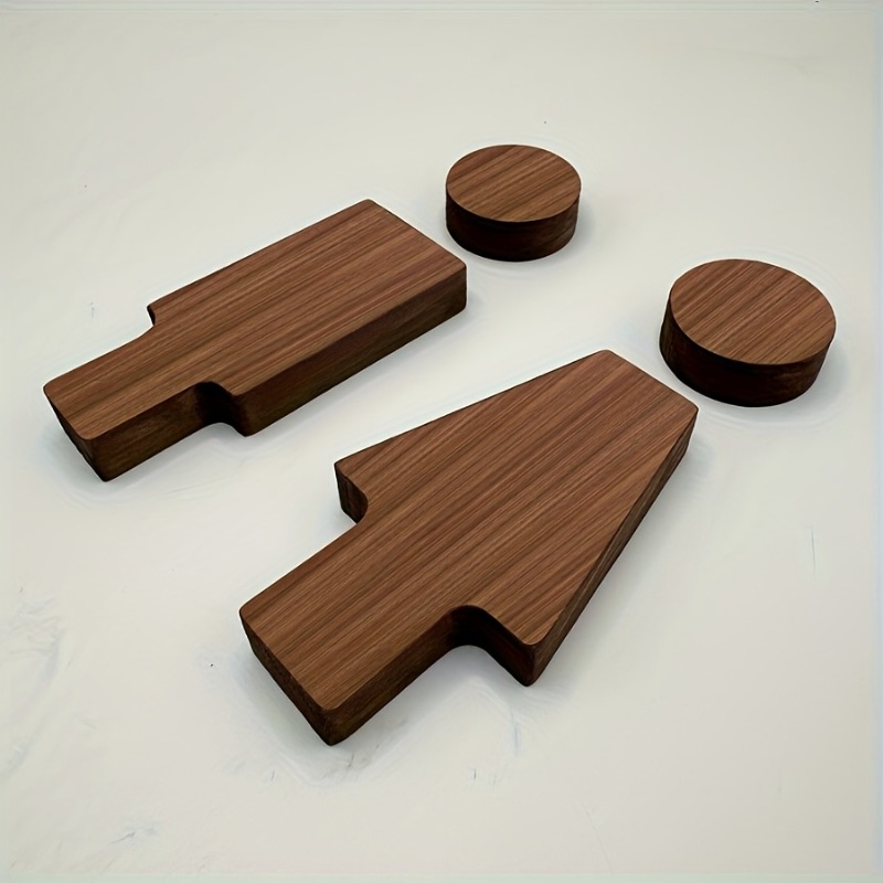 2PCS Wooden Bathroom Sign for  - Home Creation Bathroom ulasan dan harga