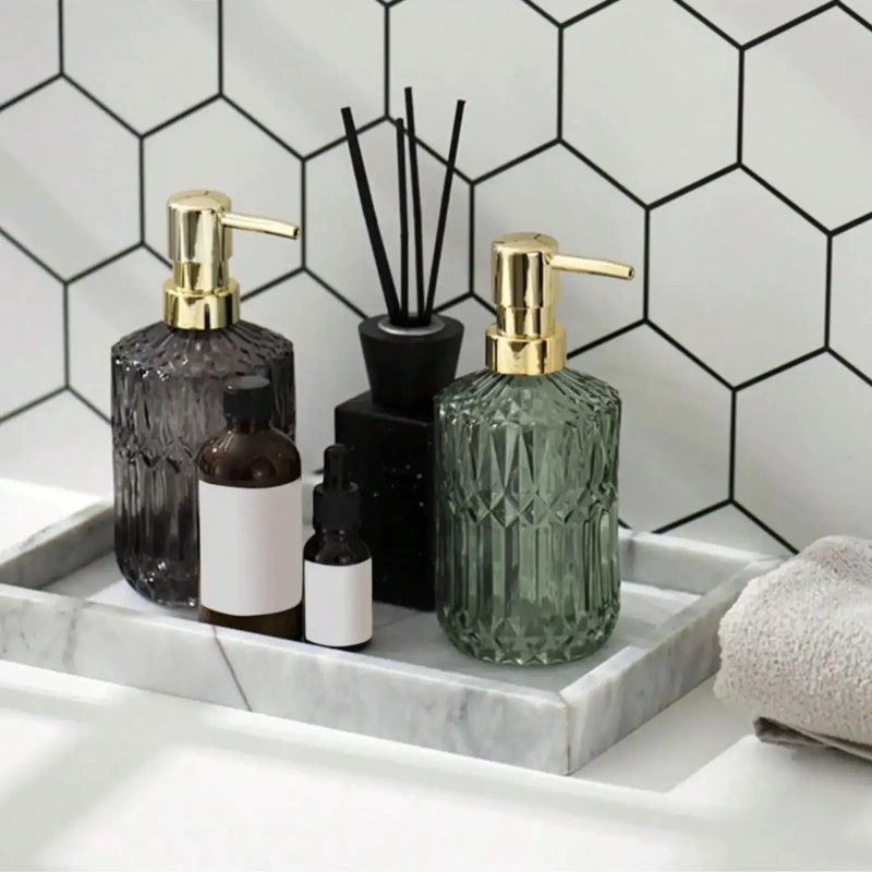 400ML Manual Liquid Soap Dispe - Glass Soap Dish ulasan dan harga