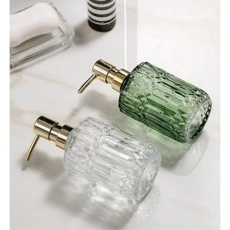 400ML Manual Liquid Soap Dispe - Glass Soap Dish ulasan dan harga
