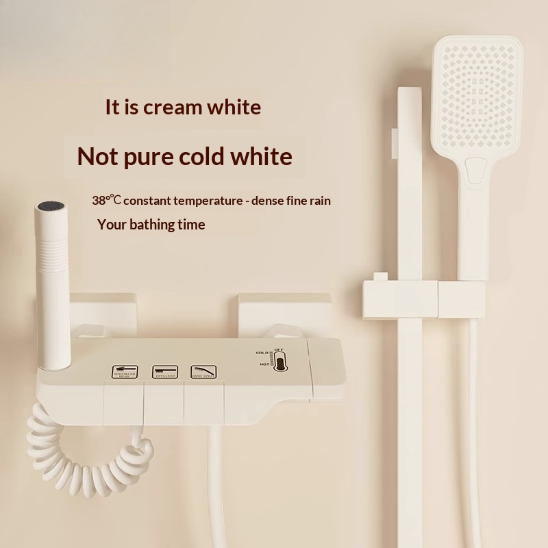 Creamy Easy Topless Shower Set - Home Bathroom Set ulasan dan harga