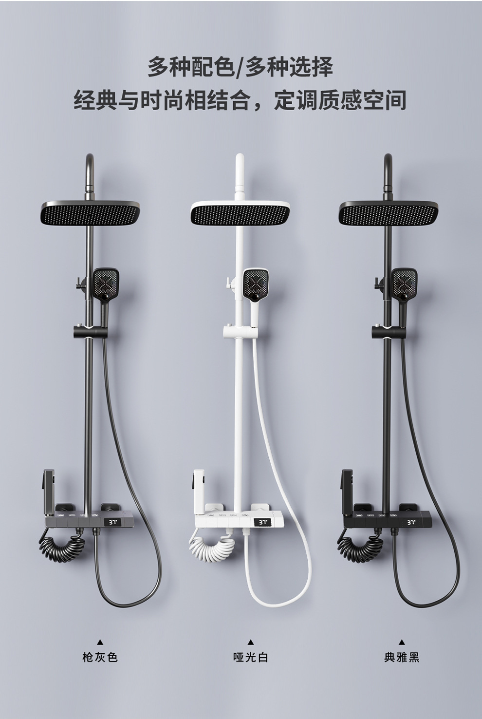 New Fashioned Brass Gun Grey P - Home Bathroom Set ulasan dan harga