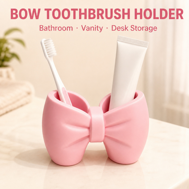 Bow Toothbrush Holder Cute Bat - Home Goods Bathroom Storage ulasan dan harga