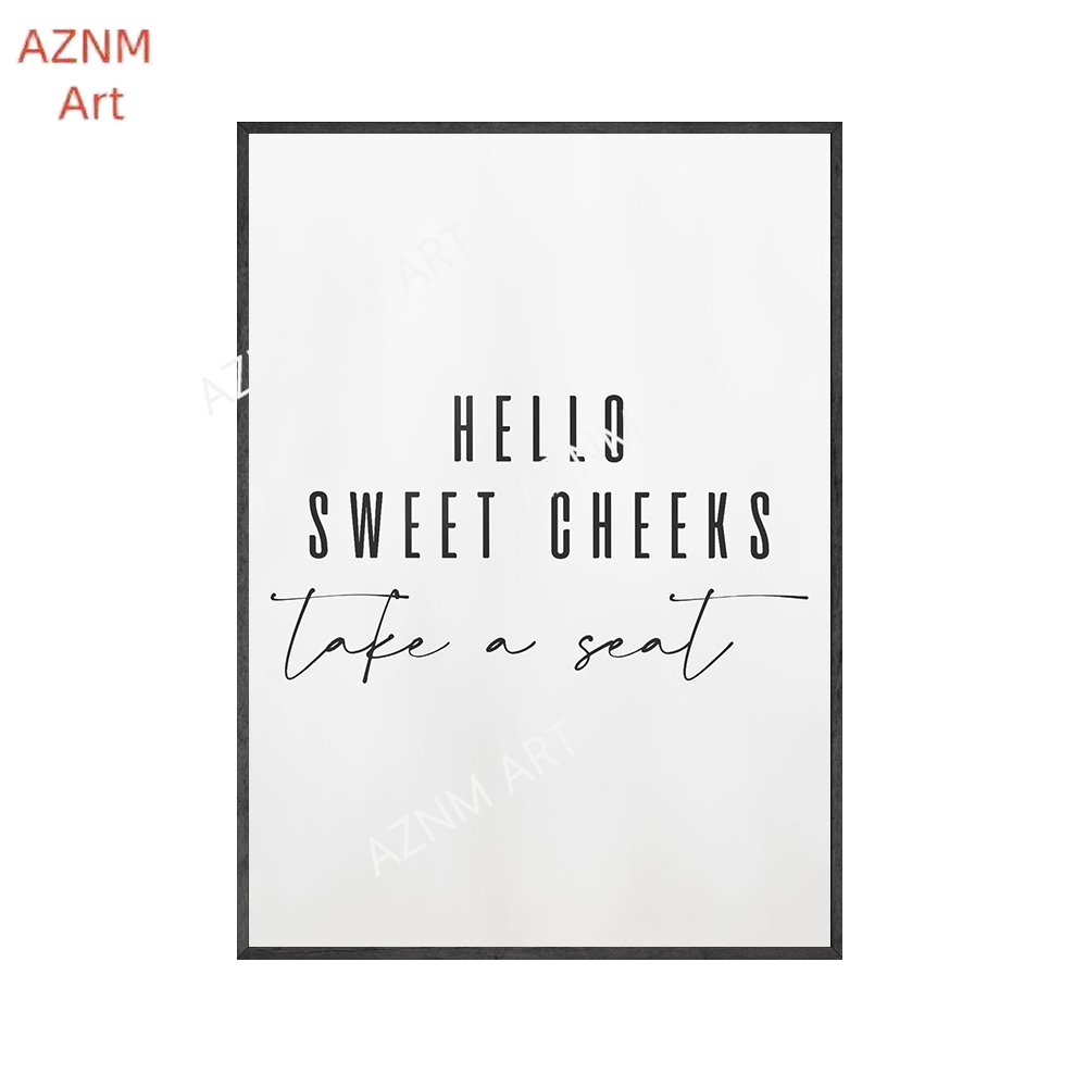 Hello Sweet Cheeks Take A Seat - Home Bathroom Quotes ulasan dan harga