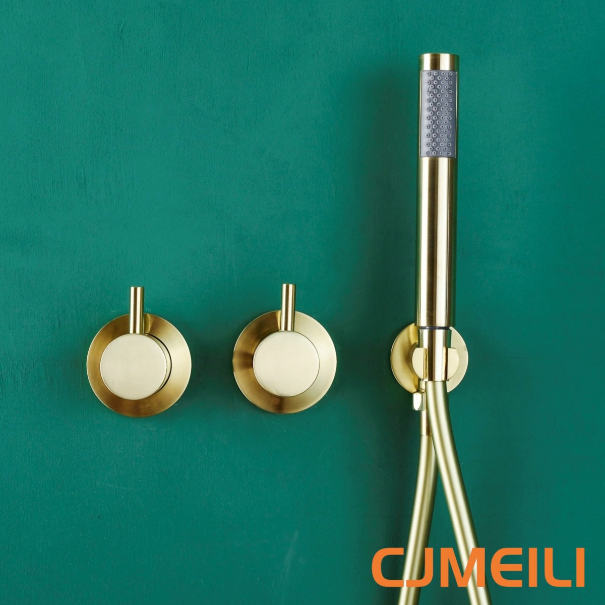 Brushed Gold Concealed Shower  - Shower Head Rain ulasan dan harga