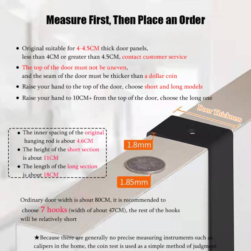 Hooks Over The Door 6 Hooks Cl - Home Creation Bathroom ulasan dan harga