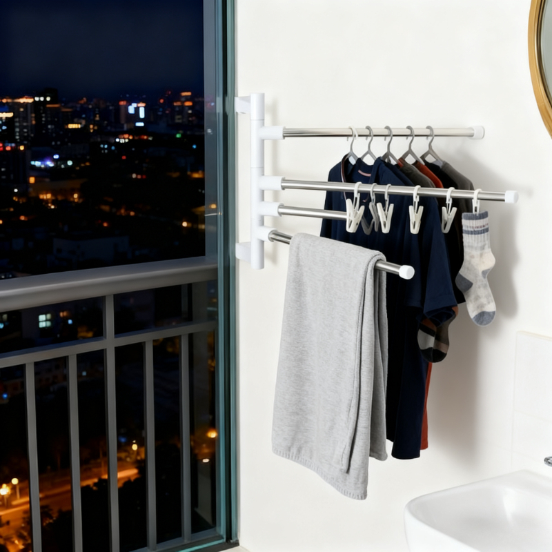 Modern Minimalist Floating Tow - Home Essentials Bathroom Rack ulasan dan harga
