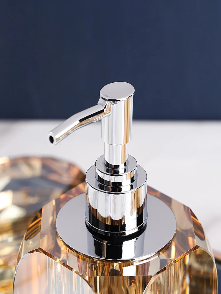 Bathroom Set Crystal Glass Liq - Glass Soap Dish ulasan dan harga