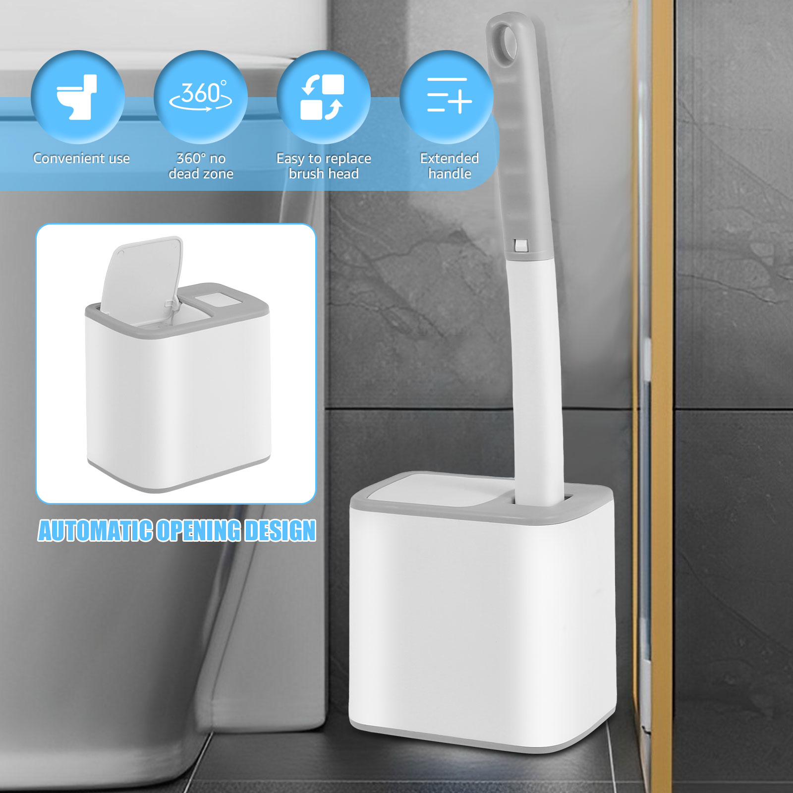 18/36Pcs Toilet Brush With Dis - Home Bathroom Upgrades ulasan dan harga