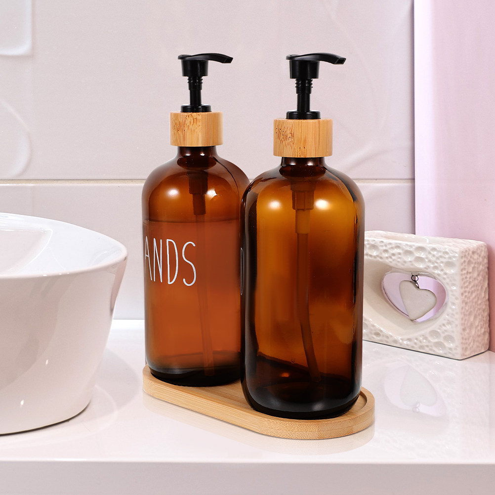 500Ml Refillable Glass Soap Di - Glass Soap Dish ulasan dan harga