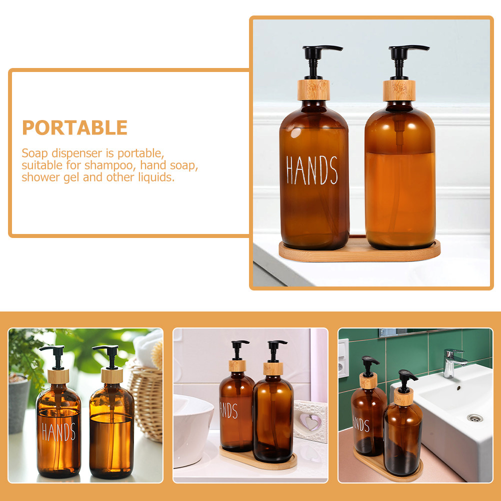 500Ml Refillable Glass Soap Di - Glass Soap Dish ulasan dan harga