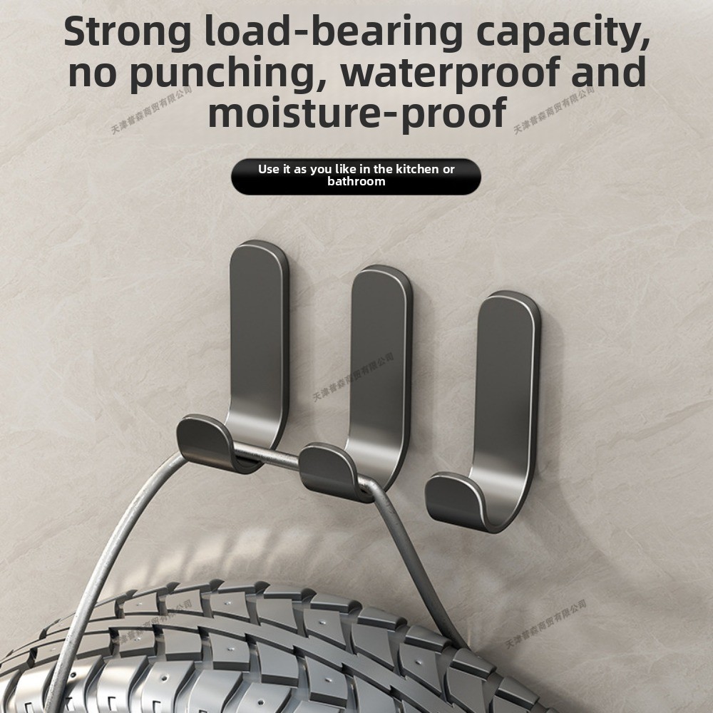 Punch-Free Adhesive Wall Hook  - Home Goods Bathroom Storage ulasan dan harga
