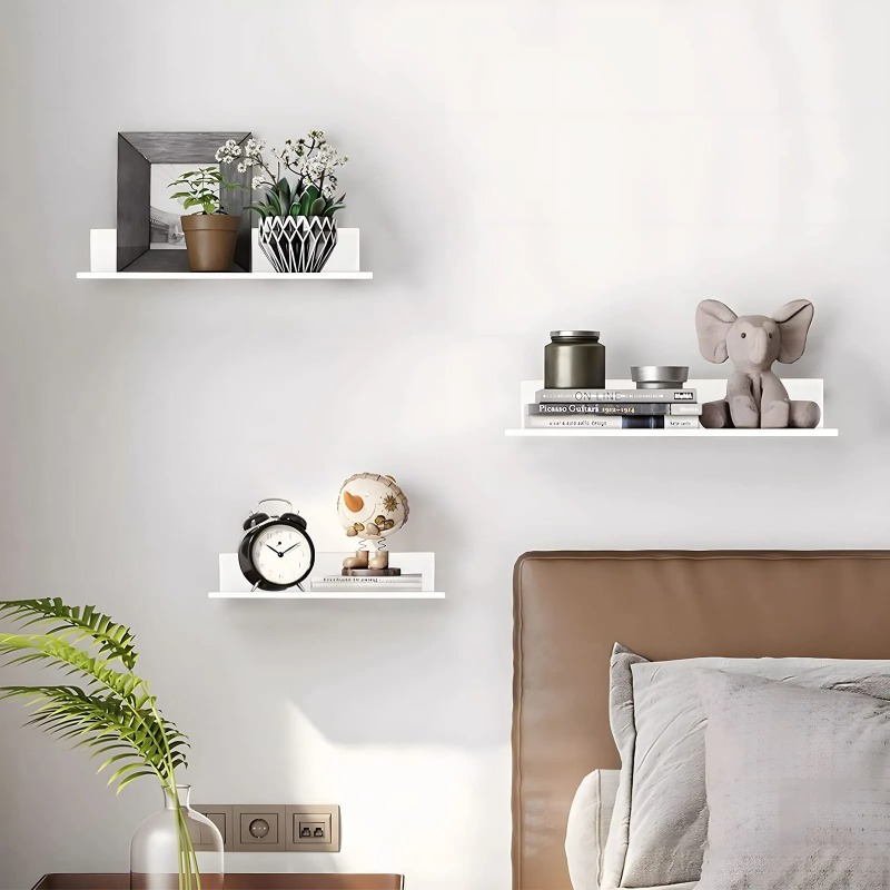 Metal Floating Shelves Wall Mo - Home Creation Bathroom ulasan dan harga