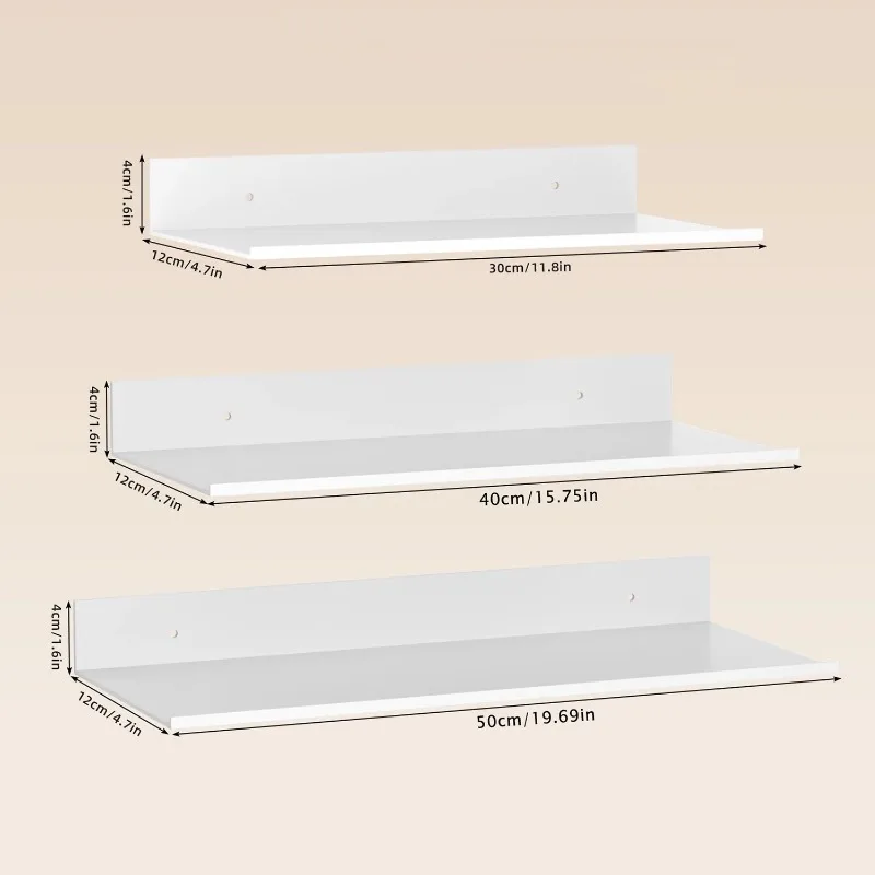 Metal Floating Shelves Wall Mo - Home Creation Bathroom ulasan dan harga