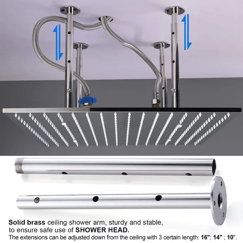 Complete Shower Set Rain Showe - Shower Head Rain ulasan dan harga