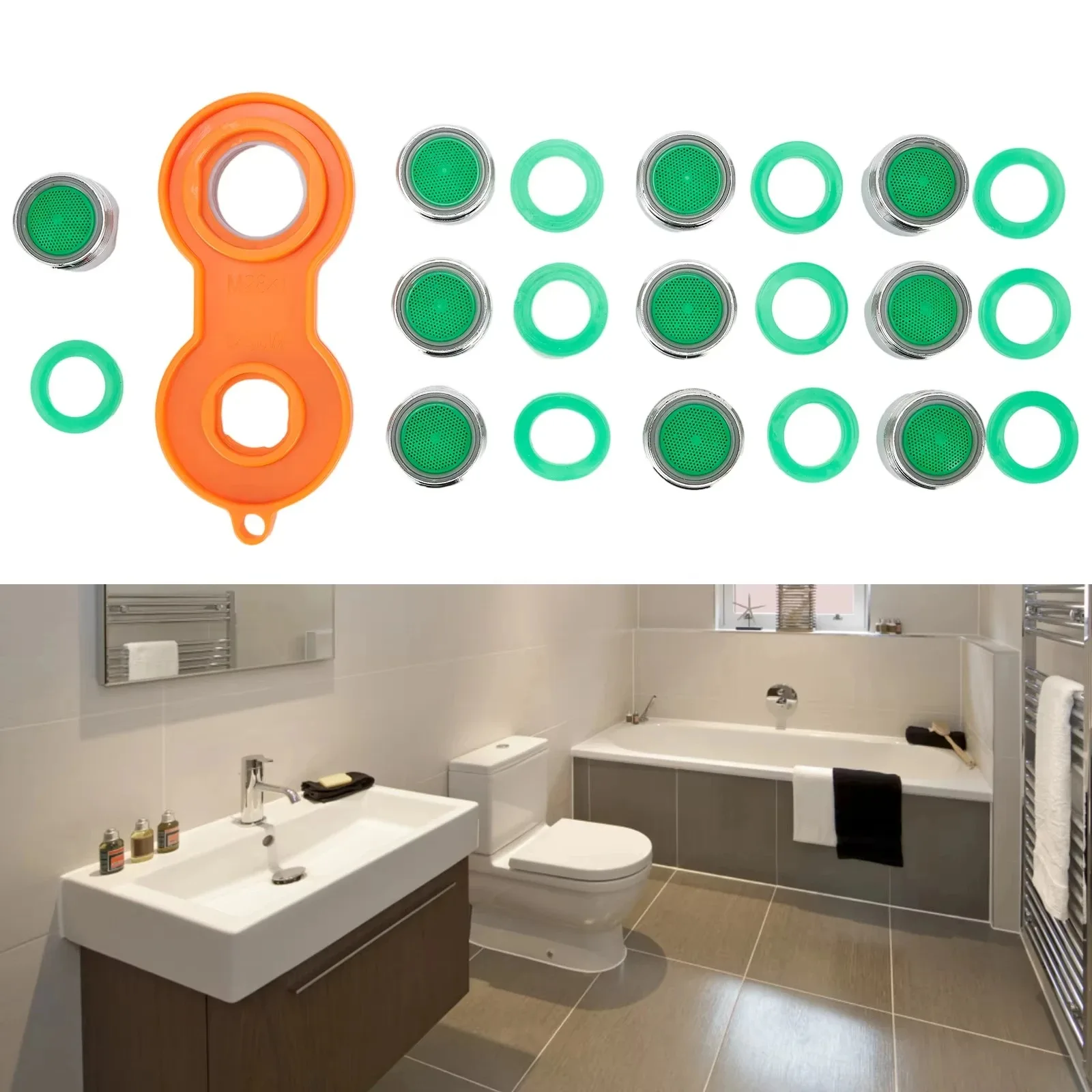 10pcs Water Saving Faucet Aera - Home Bathroom Taps ulasan dan harga