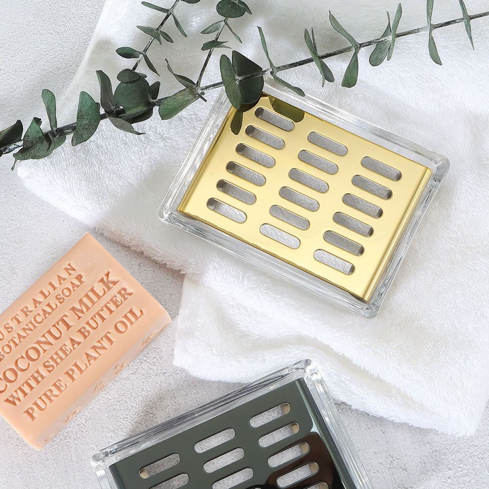 Light Luxury Stainless Steel G - Glass Soap Dish ulasan dan harga
