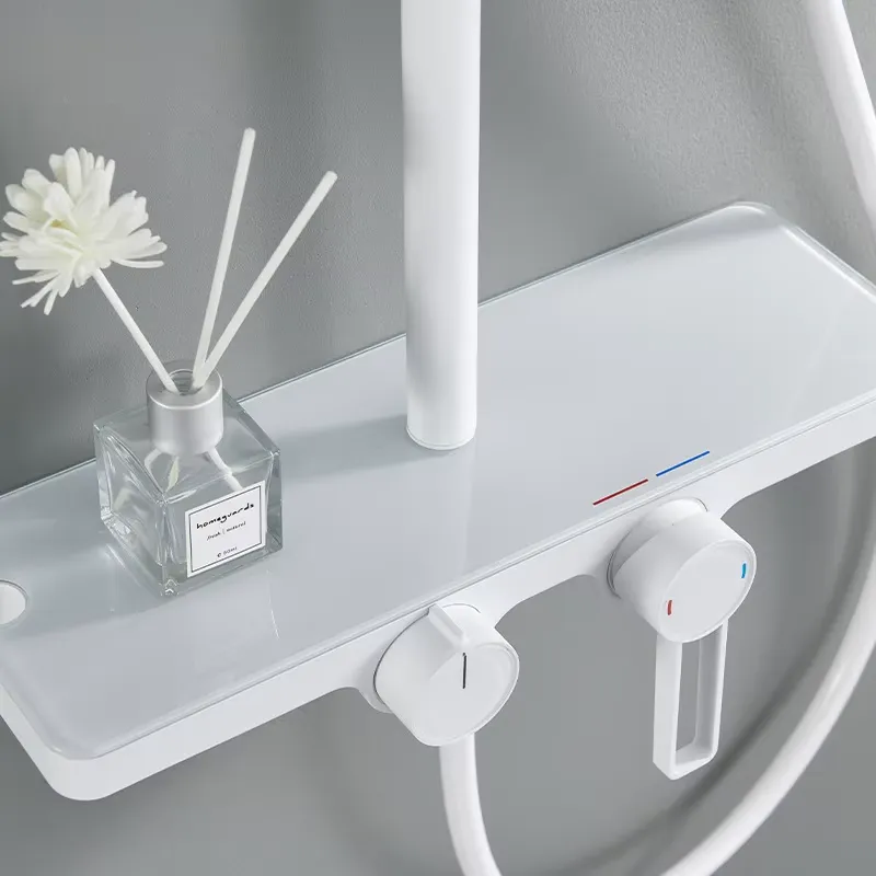 Gray Square Thermostatic Polis - Shower Head Rain ulasan dan harga