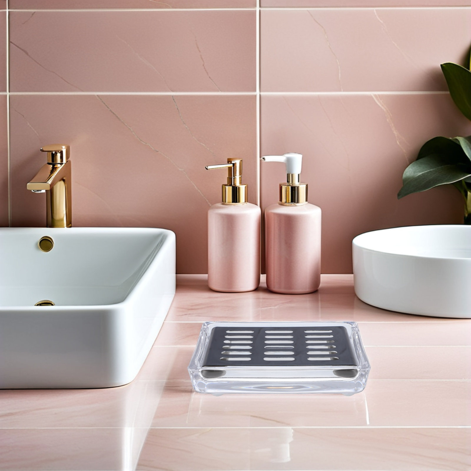 Self-Draining Glass Soap Dish  - Glass Soap Dish ulasan dan harga