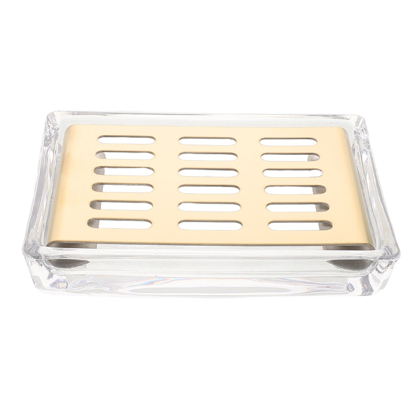 Rectangular Transparent Glass  - Glass Soap Dish ulasan dan harga