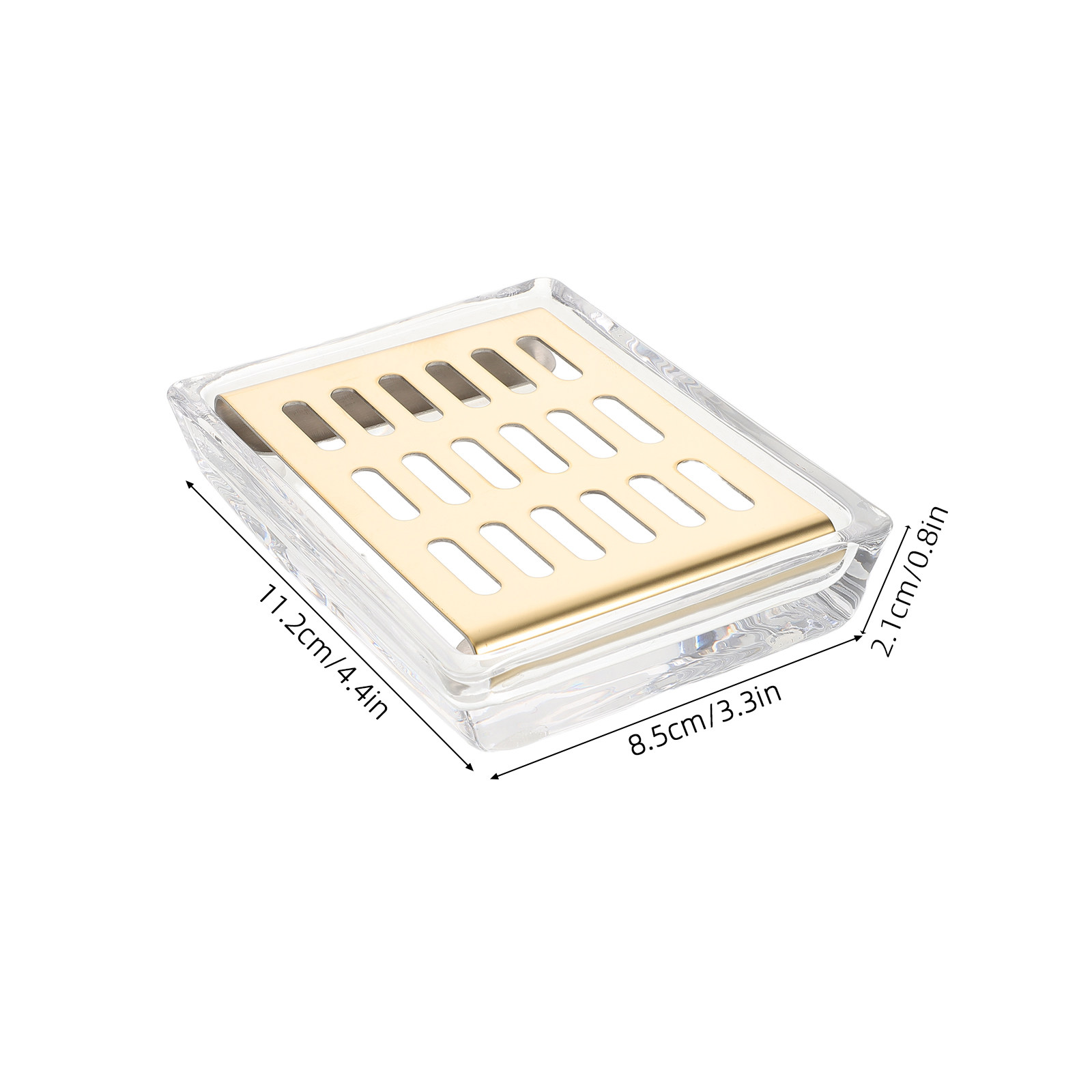 Rectangular Transparent Glass  - Glass Soap Dish ulasan dan harga