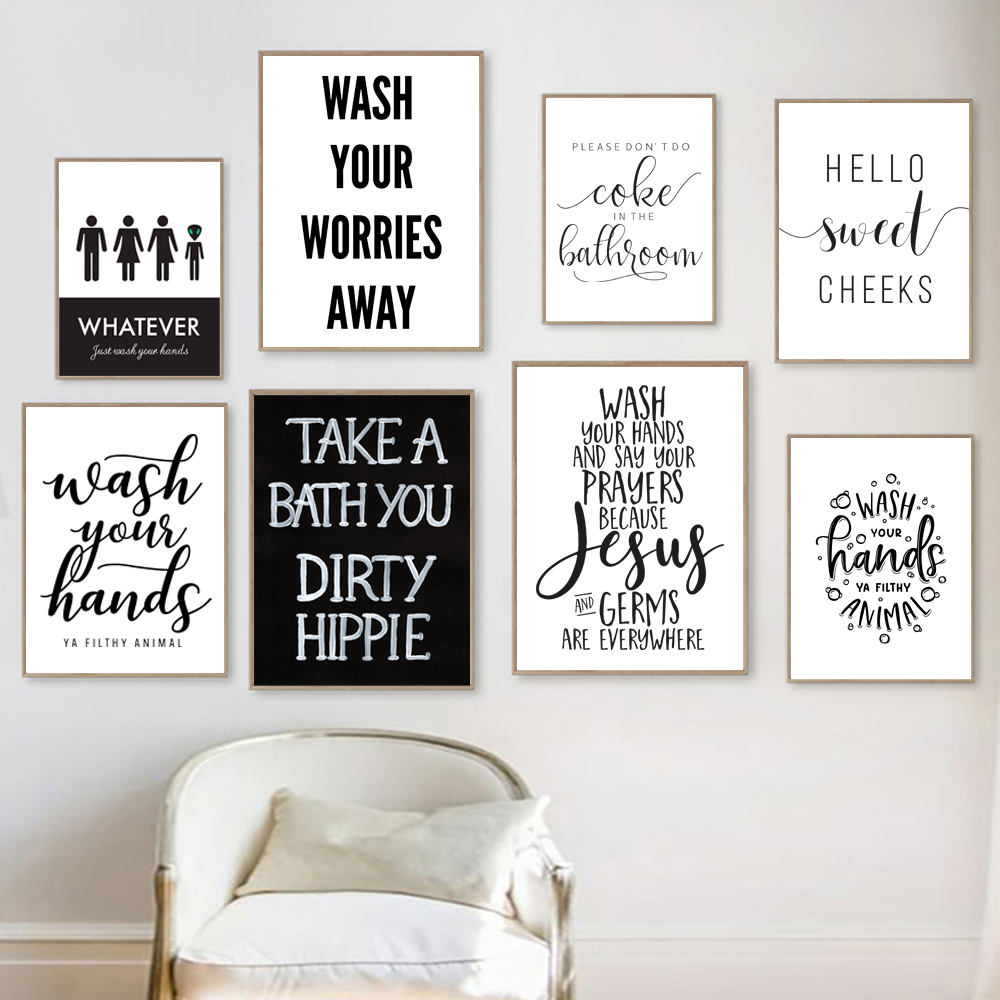 Wash Your Hands You Filthy Ani - Home Bathroom Quotes ulasan dan harga