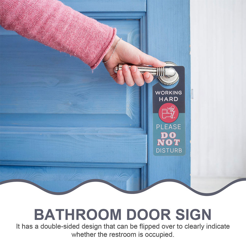 2Pcs Double Side Door Hanging  - Home Bathroom Occupied Sign ulasan dan harga